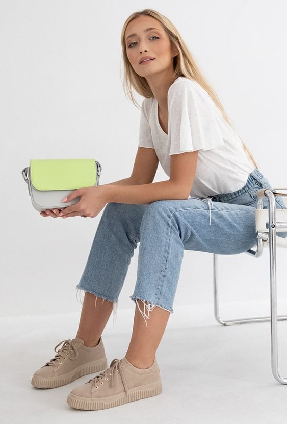 Mała torebka ze skóry naturalnej