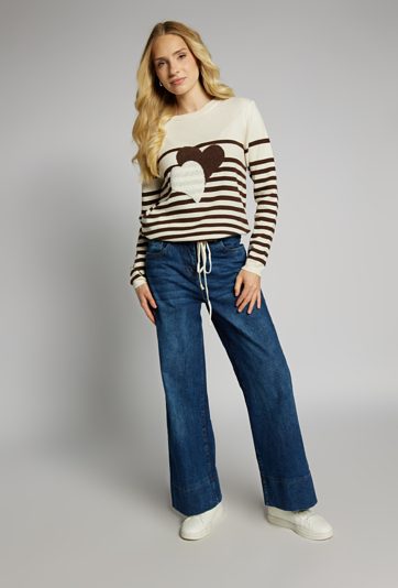 Sweter damski w paski