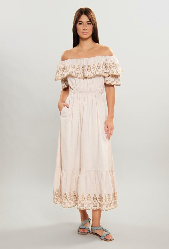 Sukienka damska z falbanką