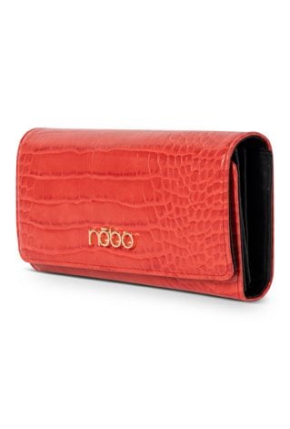 Duży portfel Nobo z klapką croco