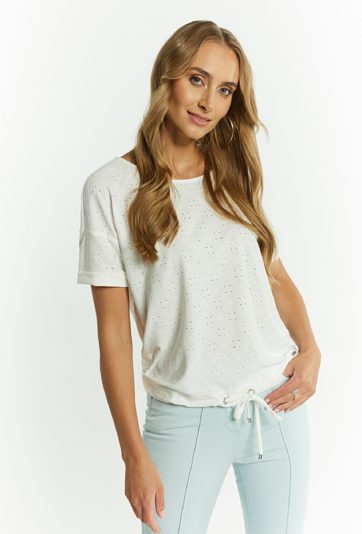 Ażurowa bluzka damska