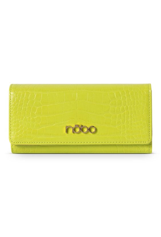 Duży portfel Nobo z klapką croco