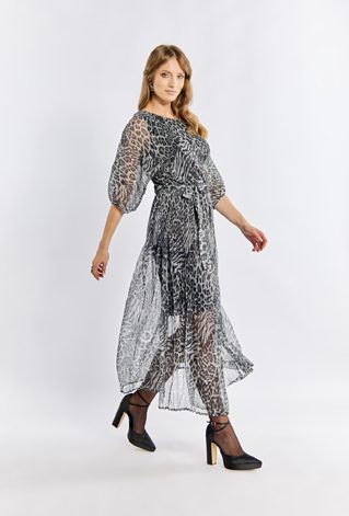 Sukienka damska z wiązaniem