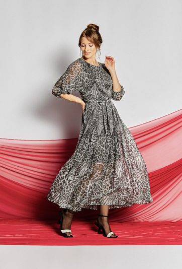 Sukienka damska z wiązaniem