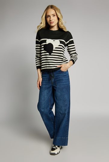 Sweter damski w paski