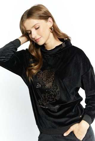 Bluza damska z dżetowym wzorem