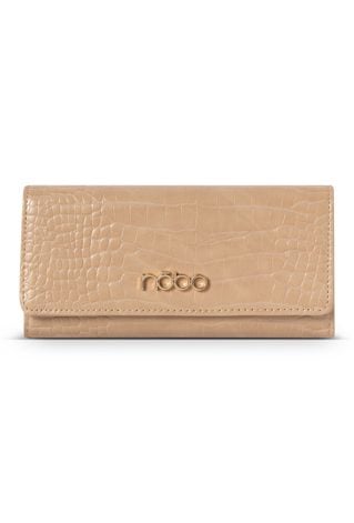 Duży portfel Nobo z klapką croco