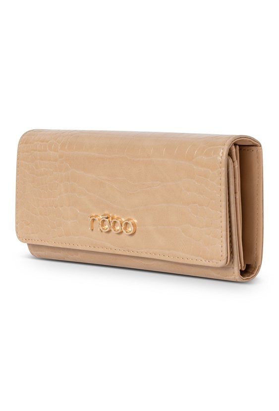 Duży portfel Nobo z klapką croco