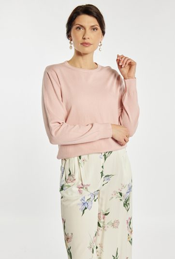 Gładki sweter damski