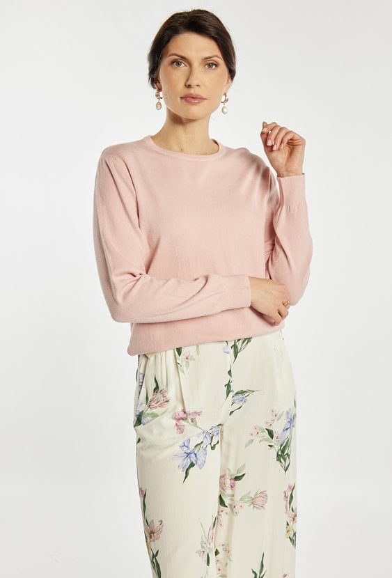 Gładki sweter damski