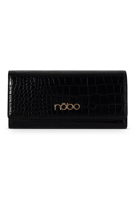 Duży portfel Nobo z klapką croco