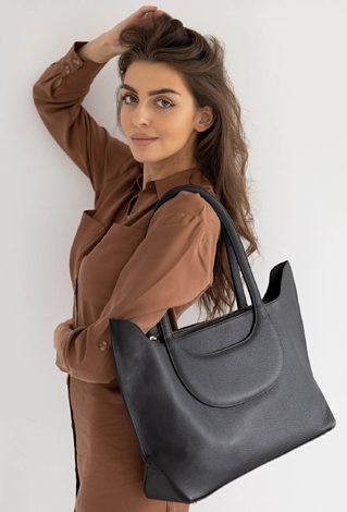 Shopperka ze skóry naturalnej