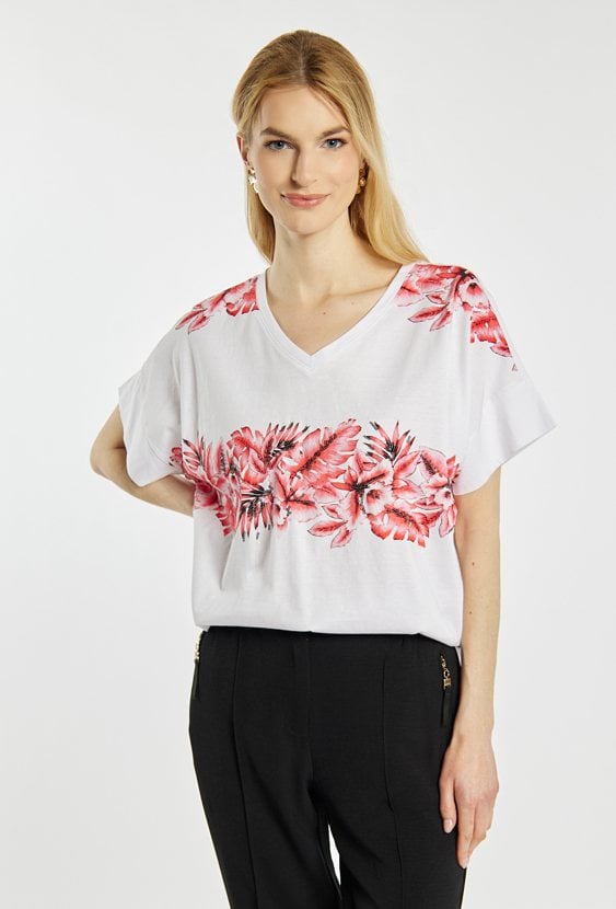 Wzorzysty T-shirt