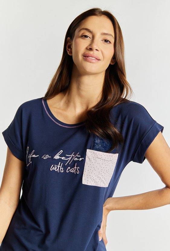 Góra od piżamy z kieszonką