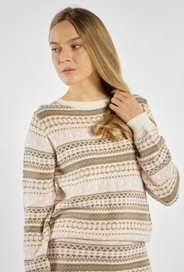 Sweter w świąteczny wzór