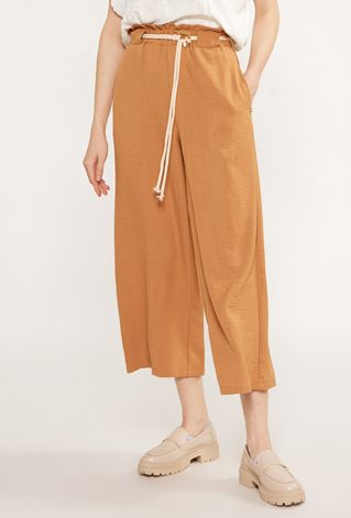 Spodnie damskie z paskiem