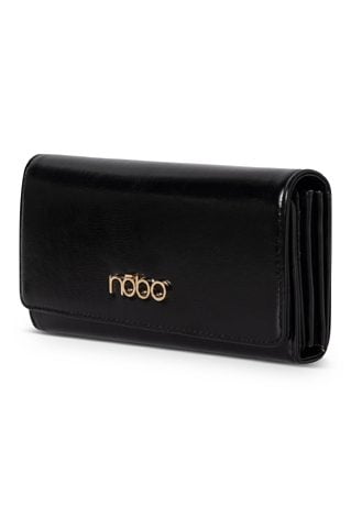 Duży portfel Nobo z klapką czarny