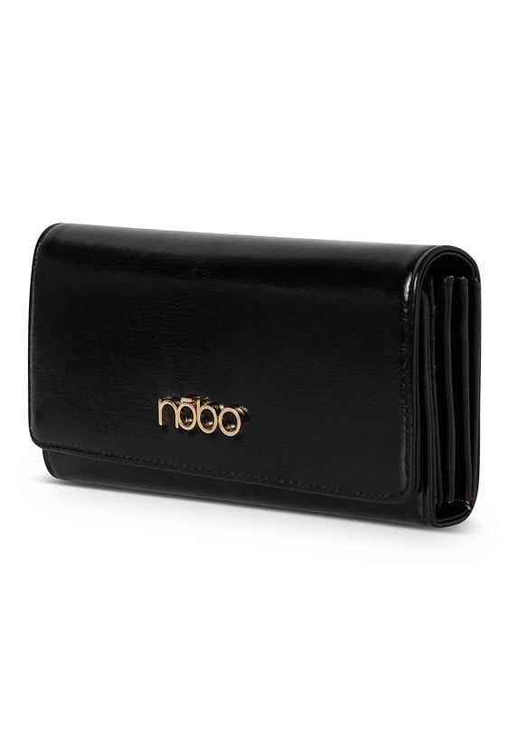 Duży portfel Nobo z klapką czarny