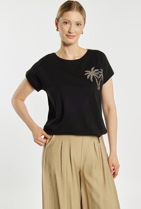 T-shirt z palmami