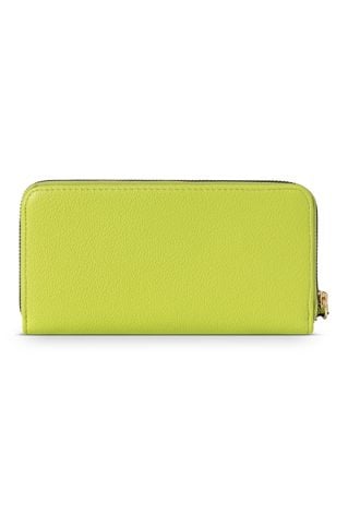 Limonkowy portfel NOBO z saszetką