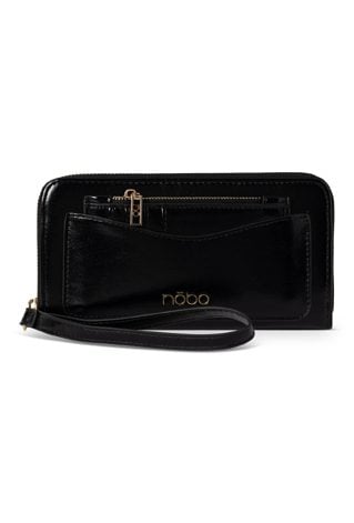 Czarny portfel NOBO z saszetką