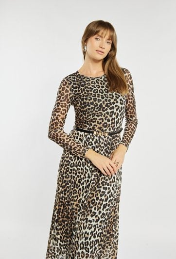 Sukienka z plisowanym dołem