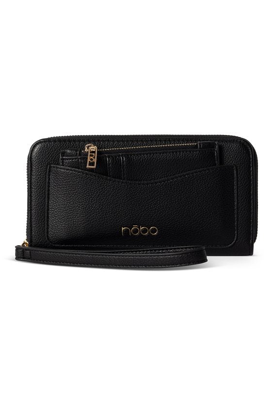 Portfel NOBO z saszetką olej czarny