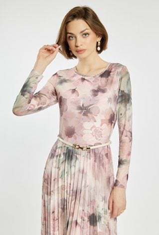 Sukienka z plisowanym dołem