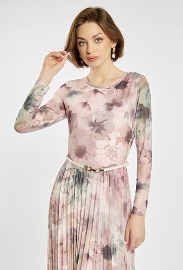 Sukienka z plisowanym dołem