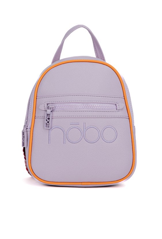 Mały plecak z wzorzystymi paskami