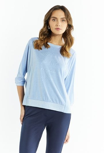 Wiskozowa bluzka damska o luźnym kroju