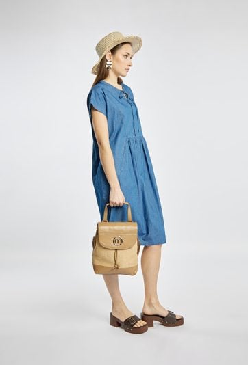 Lekki i stylowy pleciony plecak