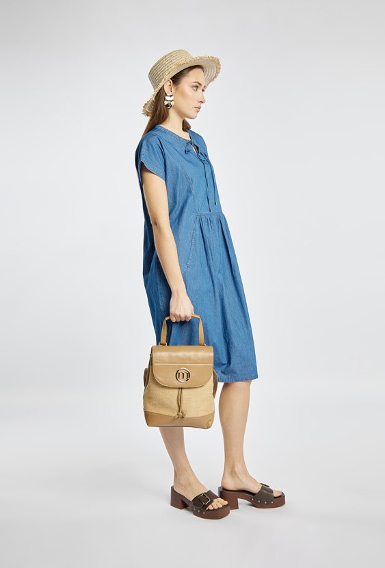 Lekki i stylowy pleciony plecak