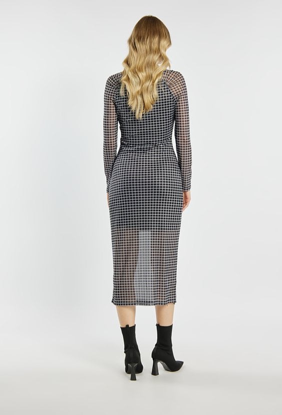 Sukienka z wzorem midi