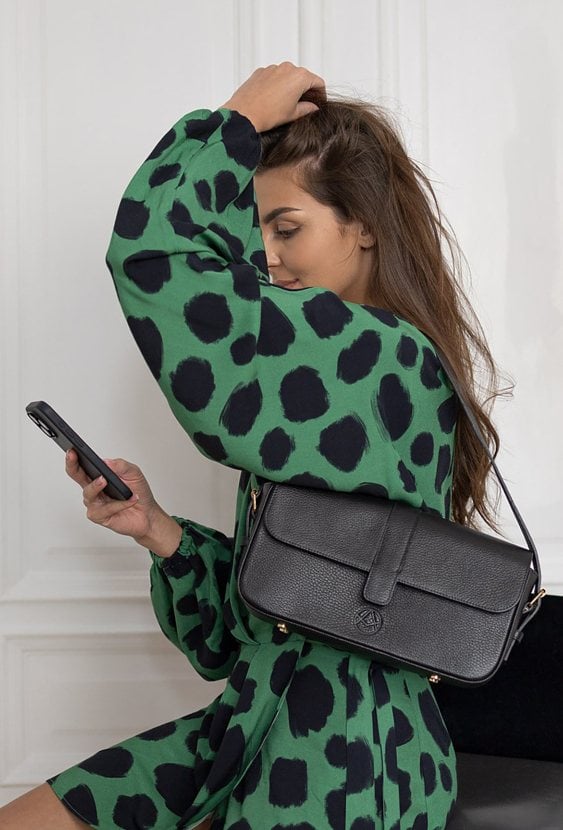 Mała torebka ze skóry naturalnej