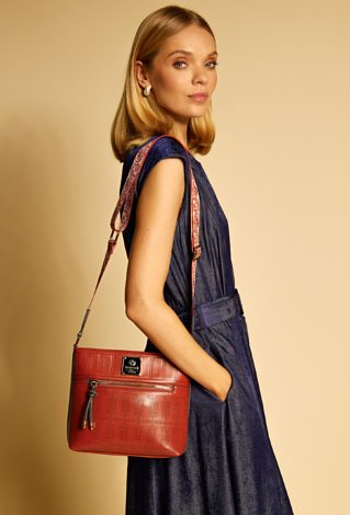 Torba z wzorzystym paskiem