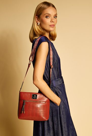 Torba z wzorzystym paskiem