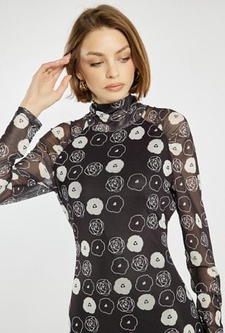 Sukienka z wzorem midi