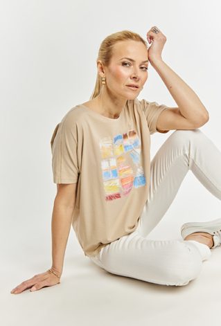 T-shirt damski z wzorem