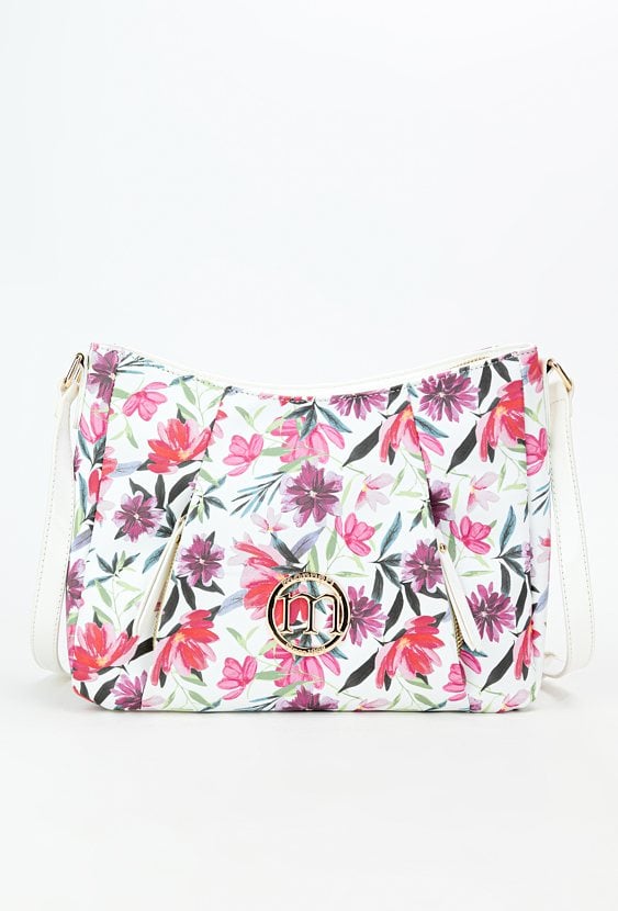 Torba damska z kwiatowym wzorem