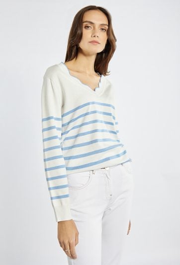 Sweter damski w paski