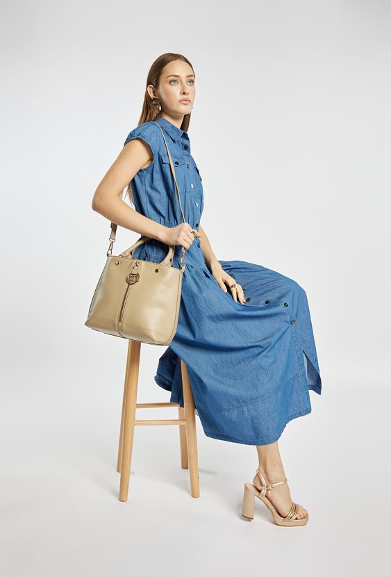 Elegancka jednokomorowa torebka damska