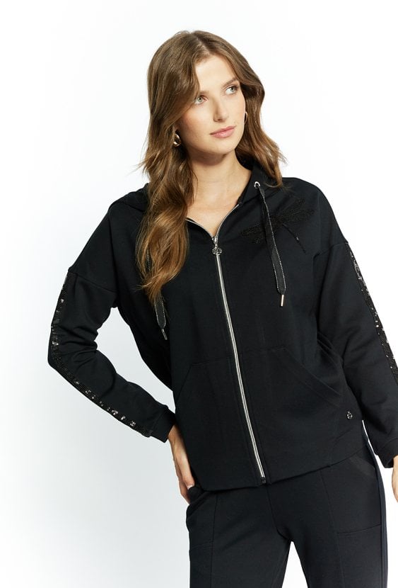 Bluza damska z cekinową ważką