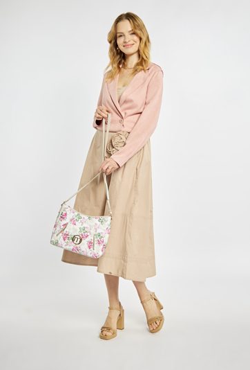 Torba damska z kwiatowym wzorem