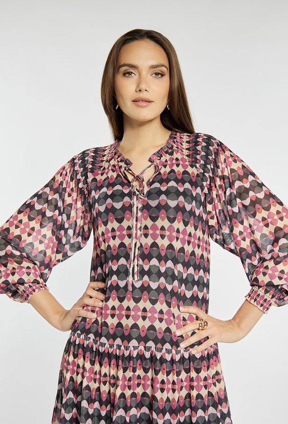 Sukienka z falbankami