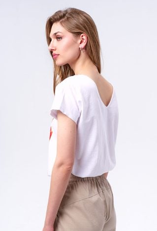 T-shirt z grafiką  w arbuzy