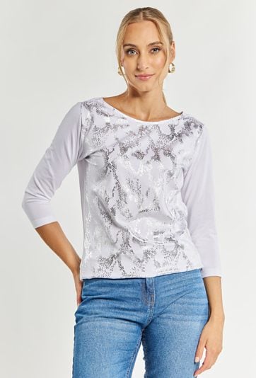 T-shirt damski z wzorem