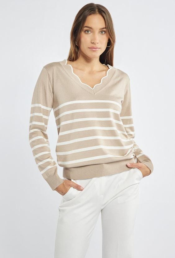 Sweter damski w paski