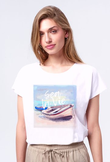 T-shirt z grafiką summer