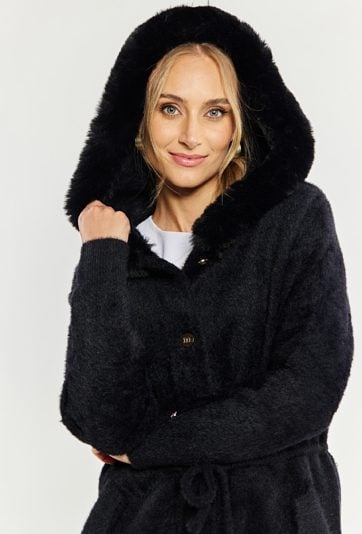 Długi sweter płaszczowy